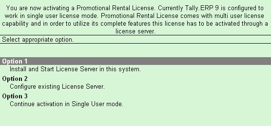 Rental Licensing The License Server Resolution screen appears as shown: Figure 5.