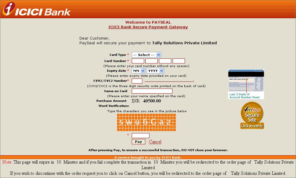 Rental Licensing The Credit Card Payment Gateway appears as shown Figure 5.