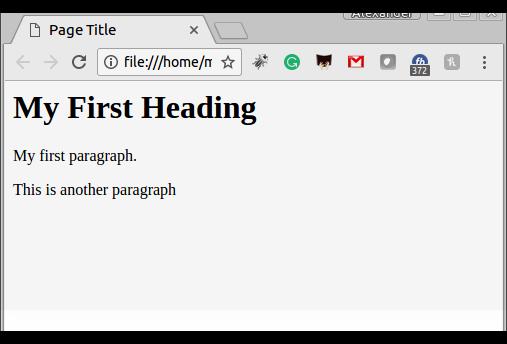 Hypertext Markup Language Example: <html> <head> <title>page Title</title> </head> <body> <h1>my