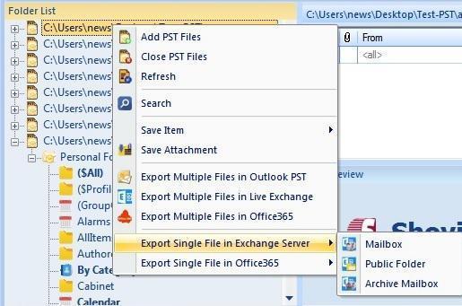 Export multiple Files in Live Exchange 9.