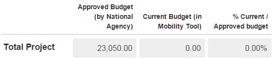 calculate correctly. Enter the figure as shown above the text box for Organisational Support under the current budget column. C.