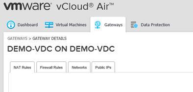 Chapter 1 Introducing Advanced Networking Services for vcloud Air Figure 1 1.