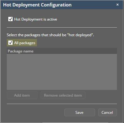 dialog: When using hot deployment then you do not have to run the full Maven build every time you update your managed beans and resources.