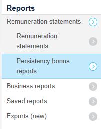 displays the remuneration statement. 1. Select the time period 2.