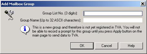 2.5 System Parameters 2. Enter a group list number and a group name. 3. Click OK. [Deletion of Group List No.] 1. Select the desired group list number. 2. Click Delete. 3. Click Yes.