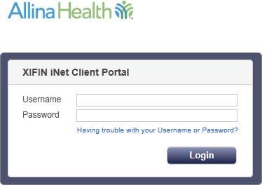 Logging in to Xifin Client Portal To get started using the Xifin application, you must log in. The first time you log in to the application, you must change your password.