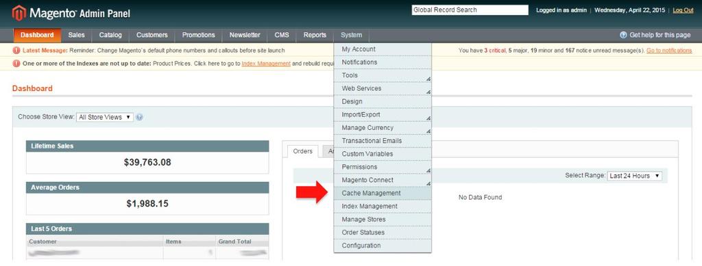 Extension Installation Full Details Open a new browser tab and go to the Magento Admin Panel.