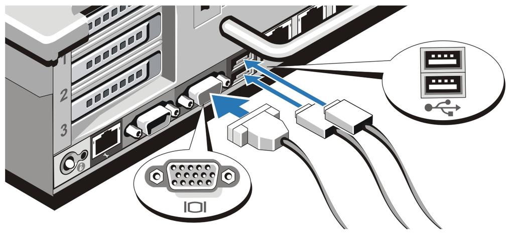 Assemble the rails and install the system in the rack following the safety instructions and the rack installation instructions provided with your system. Figure 1.