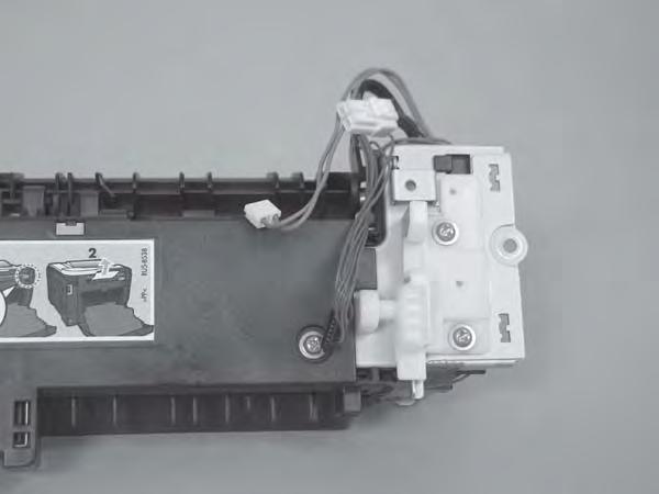 9. Duplex models only: Remove two screws (callout 7) and remove the duplex-gear assembly (callout 8).