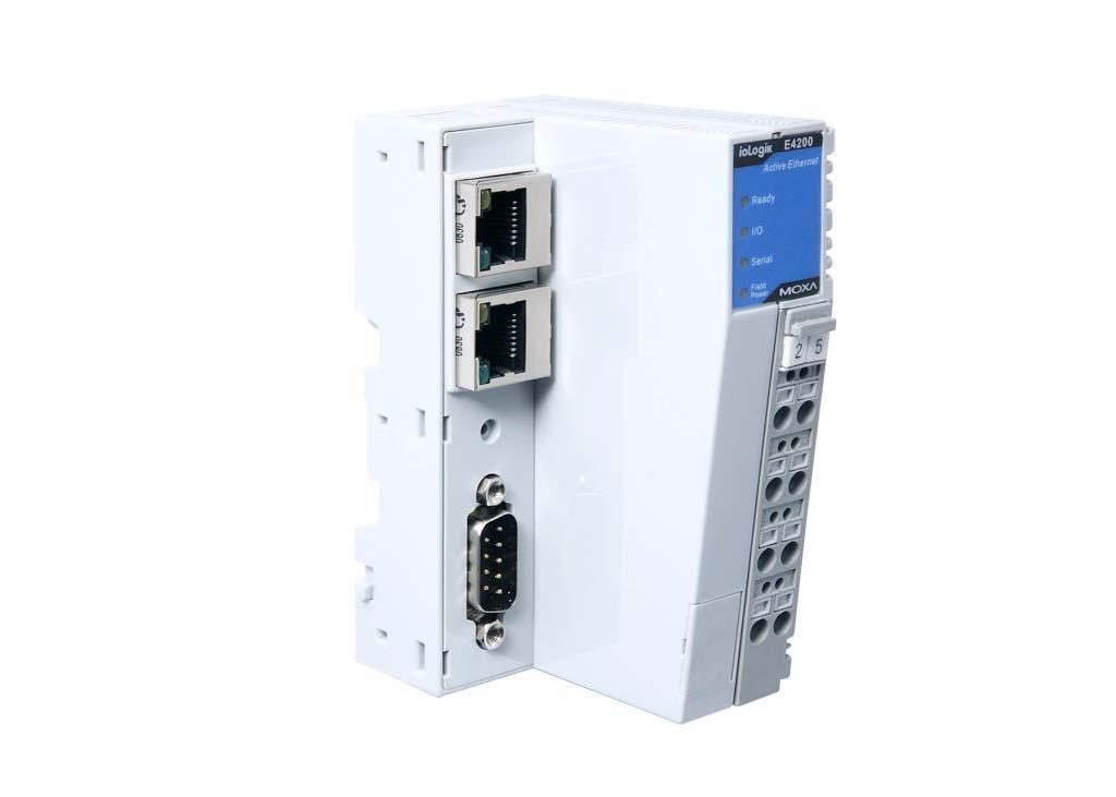 Introduction Hardware Reference Panel Guide LED Indicators Ethernet LAN 1 Ethernet LAN 0 Ready: System Status I/O: Module Detection Serial: RS-232 Status Field Power: Power for I/O Points Reset COM
