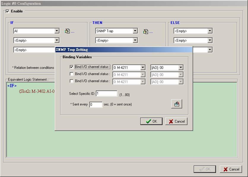 Click&Go Introduction SNMP Trap SNMP Trap function sends an SNMP trap to one or more IP destinations. You can select a trap number between 1 and 80.