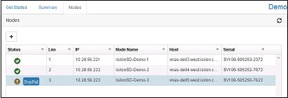 Managing Clusters Smartfail an IsilonSD node 10. View a summary of the node configuration: 11. Click Save to save the node configuration settings and proceed with the configuration. 12.