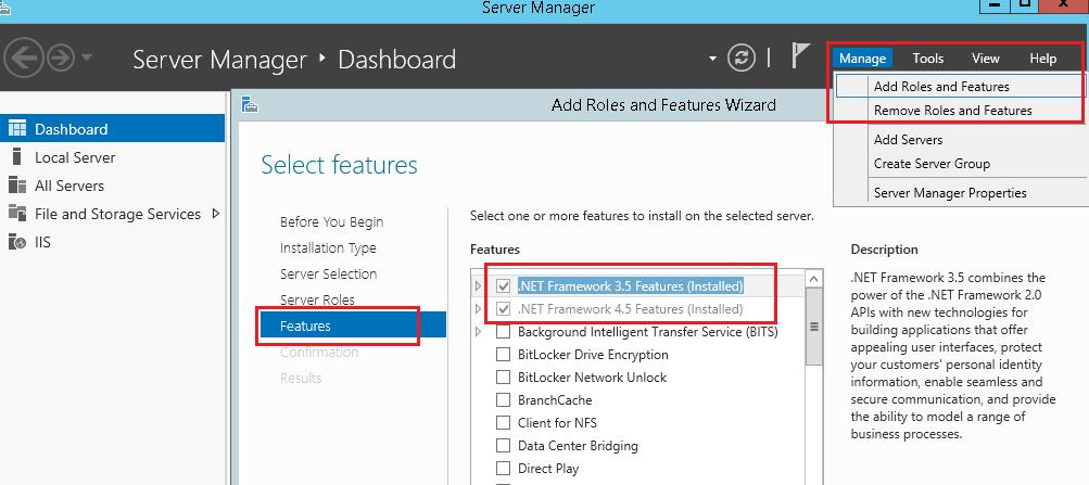 For Windows Server 2012 and 2012 R2: 1.