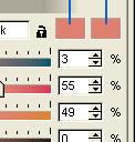 We will start by selecting CMYK Bars from the drop-down menu on the Color tab.