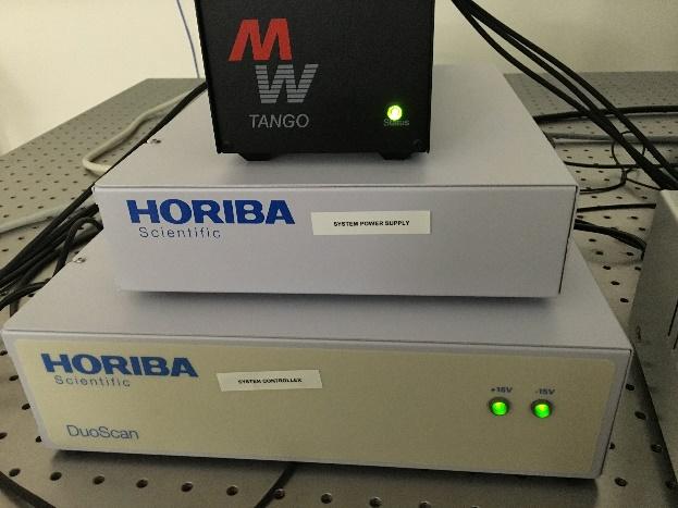 Operating Procedure for Horiba Raman Microscope SAFETY Be aware of Laser radiation at all times! Do not remove the covers of the instrument. Components are supplied with 110V electric source.