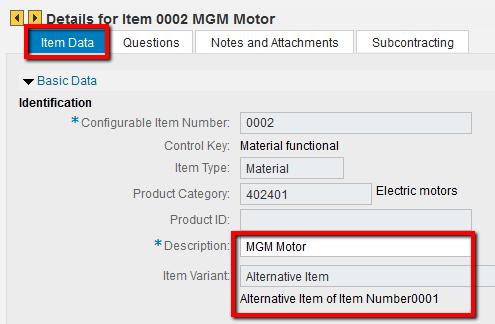 In tab Item Data inform the manufacturer name and manufacturer part number.