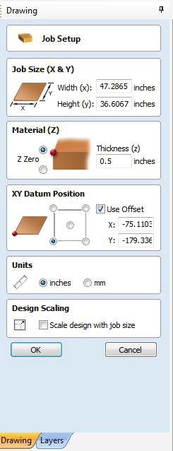 VCarve Pro This software is used for 2D design and calculation of 2D and 2.5D toolpaths for cutting parts on a CNC Router.