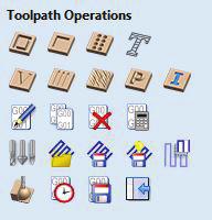 Click the Save Toolpaths icon in the Toolpath Operations box.