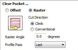 When your bit settings are correct, click Okay and continue to adjust your settings in the Pocket Toolpath dialog box.
