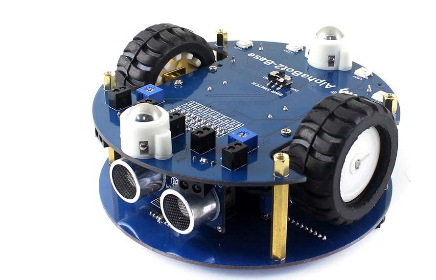 AlphaBot2 robot building kit for Arduino SKU 110060864 Description This AlphaBot2 robot kit is designed to use with an Arduino compatible board UNO PLUS.