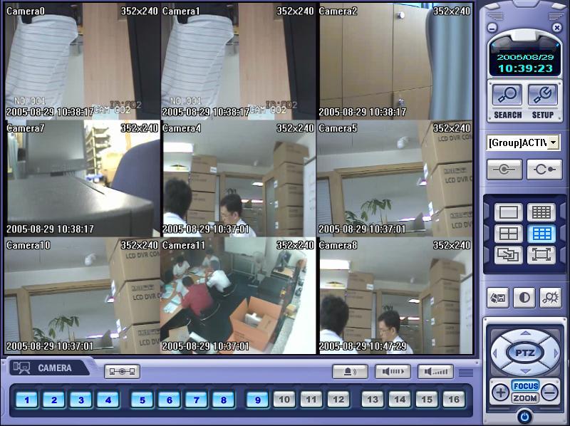 2. Function introduction 3 1 4 5 6 7 8 9 10 2 14 11 12 13 1 Main Screen Image : Showing Present Surveillance Camera Image. 2 Camera Selection Button : Indicate Connected Camera No.