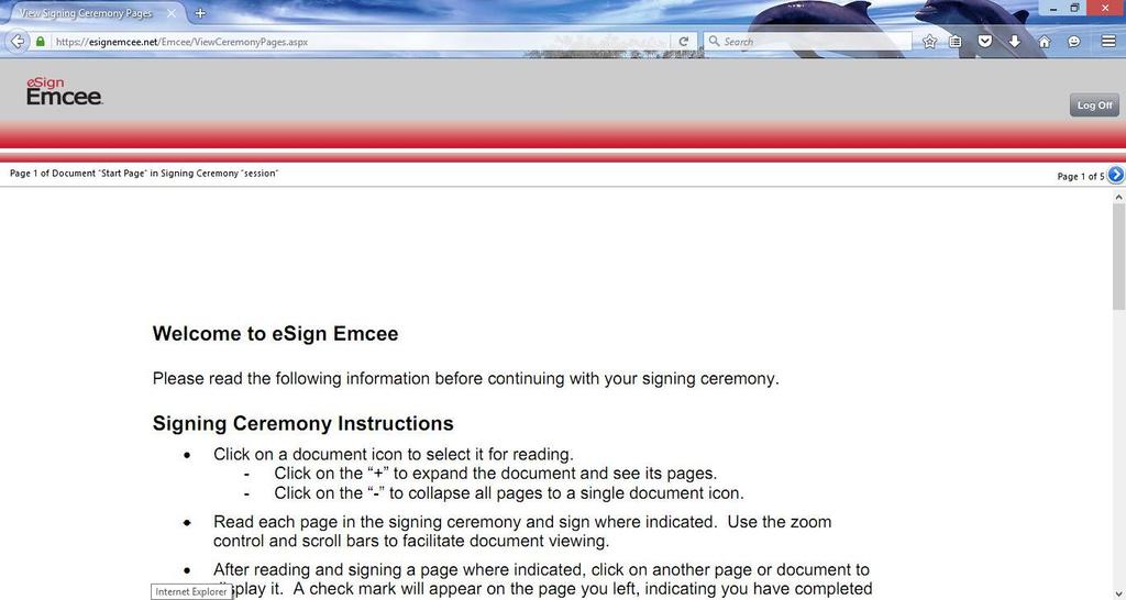 9.0 Frequently Asked Questions 1. Can I use a Microsoft Word document as a template? No. For security reasons, only a PDF document with digital signature fields can be used with esign Emcee.
