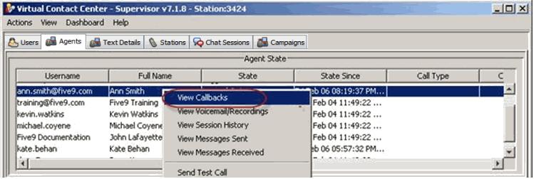 Managing Voice Queues Supervising Callbacks you manage their workload as well as your campaigns.