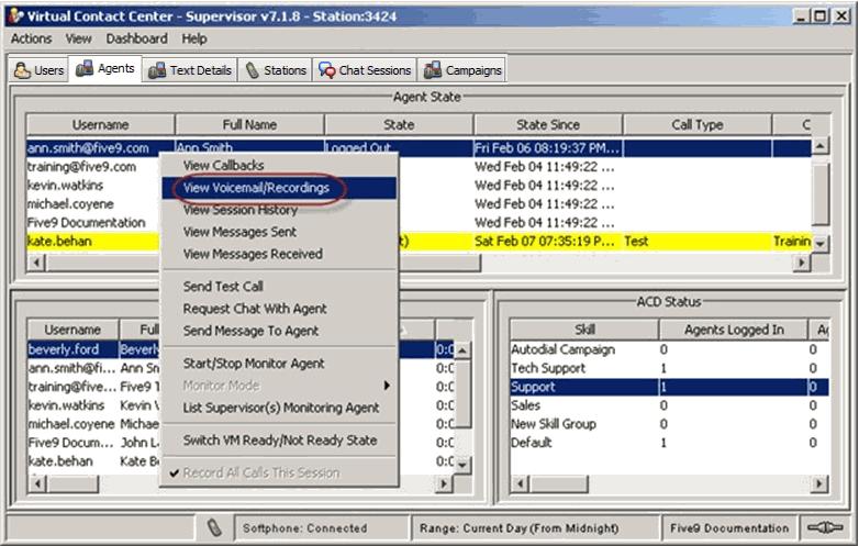 Managing Voice Queues Supervising Voice Mail and Recordings The