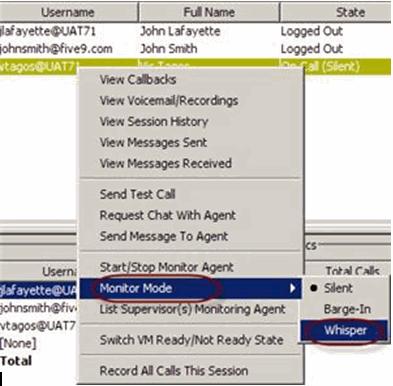 Managing Voice Queues Monitoring and Coaching Agents call from the agent. The agent needs to stay on the line and select a disposition for the call when finished.
