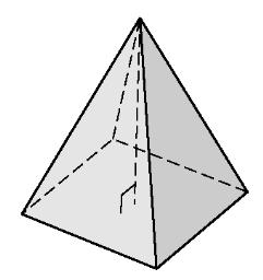 p C 5 0 ase ase ase B 5 5 S B ph S 5 0 50 0 70 S 534.07 0 h = Ex. C Find the surface area of a cone with ase radius 5 cm. and slant height 0 cm. Ex. D The surface area of the right square pyramid is 95 in with ase edge of 5 in.