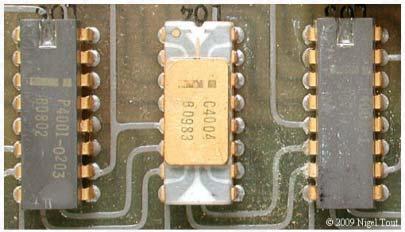 Microprocessor 1/8 x 1/6 2300 transistors Busicom under financial problem Intel