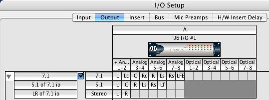 Using the Decoder in Pro Tools The most common Program configuration in Dolby E is Program configuration 0, which is 5.1 plus stereo.