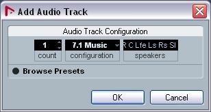 SurCode for Dolby E Decoder is an 8-channel plug-in. For most applications, you will want to use it on an 8-channel track.