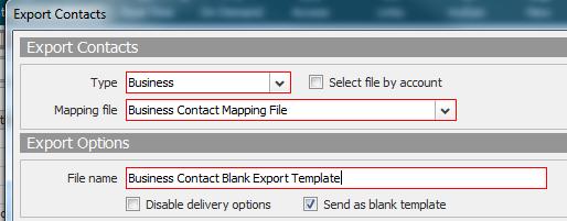 8. Under the File Name field mark the Send as blank template box a.