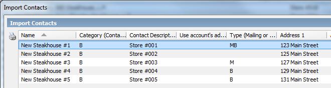 The Add Batch Import Contacts screen appears again click Process. 16.