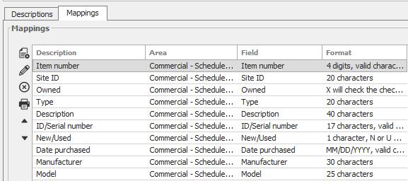 Importing and Exporting Scheduled Equipment Staff can Import Scheduled Equipment using a formatted spreadsheet. Data already entered on the application can also be exported into Excel.