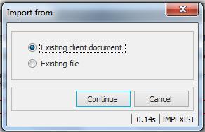 e. In the Import from pop-up locate the spreadsheet populated with Scheduled Equipment: i.