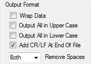 Wrap Data All data types except XML.