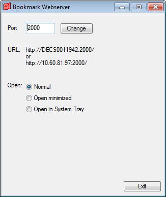 The port value can be manually configured. Enter the value and click Change. Exit and restart. Enter the URL in a browser to make sure Webopac is working.