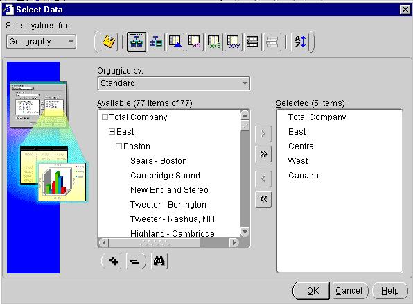 Selecting Values by Level To remove all values, click the double arrow button that points to the Available box.