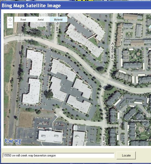 The Diagram Program has Microsoft s Bing Maps integrated into it so you can easily find a satellite image of any area.
