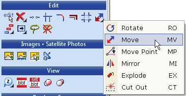To scale, or resize, the selected objects Place your mouse pointer on any of the blue, square selection handles and hold down the mouse button to drag them to a smaller or larger size.