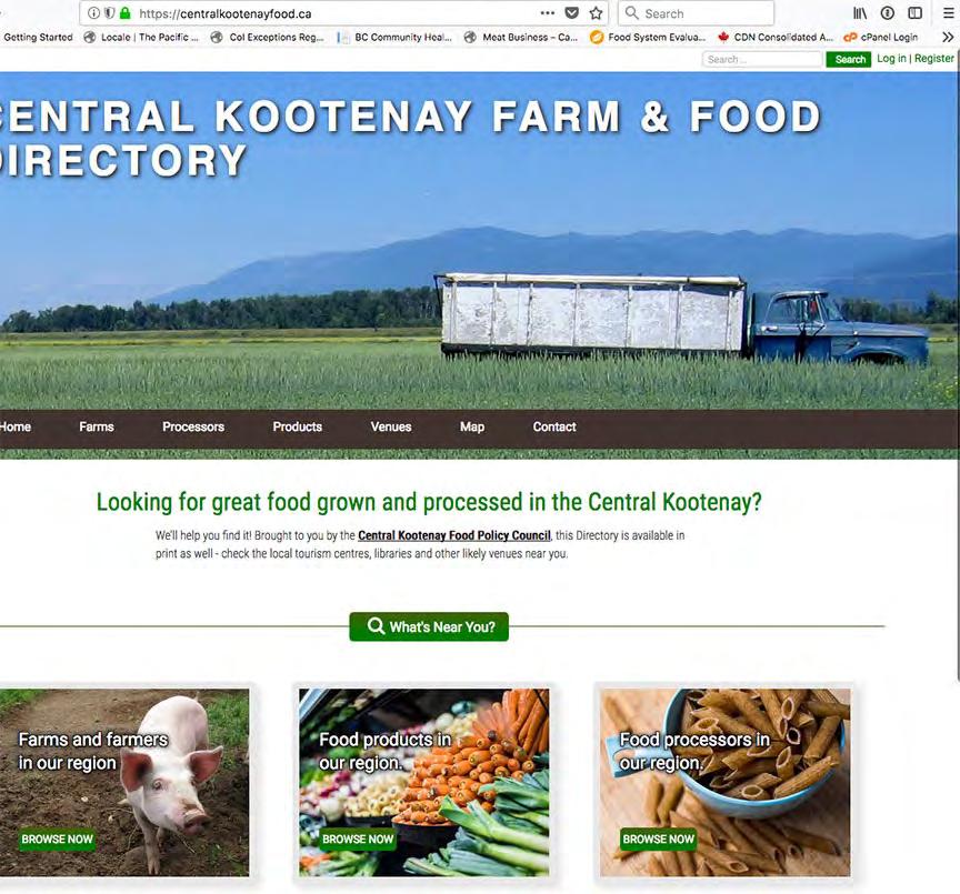 STEP 1: SETTING UP AN ACCOUNT To enter your business in the Central Kootenay Farm & Food Directory, you will need to first set up an account.