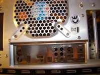 It should pop into place without too much pressure The I/O shield shown next to the fan holes. 3.