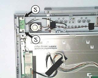 Removing the brightness control board G7DAJ PCBA Remove the two screws marked by the