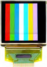 Monochrome OLED: WEH128128B This display is thin,