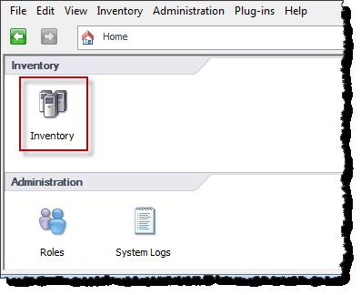 the Inventory icon first to view the host object that contains the
