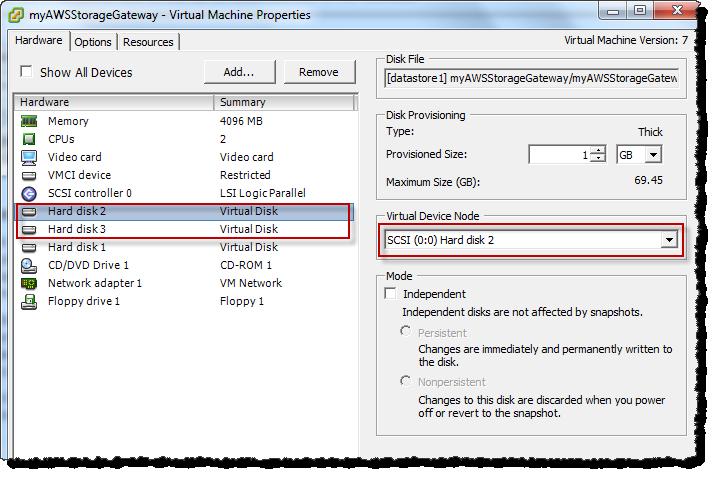 Configure the VM to Use Paravirtualized Disk Controllers To verify the VM has two disks 1. In the client, right-click the name of your gateway VM and click Edit Settings... 2.