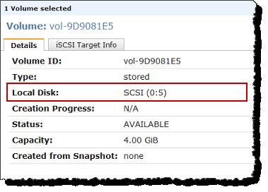 Managing Storage Volumes This creates a storage volume and makes your disk available as an iscsi target for your applications to connect and store data.
