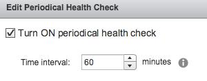Periodical Health Check Time Interval vsan Health is thorough in the number of tests it performs. As an example, there are 10 tests just in the Network section of the vsan Health UI.
